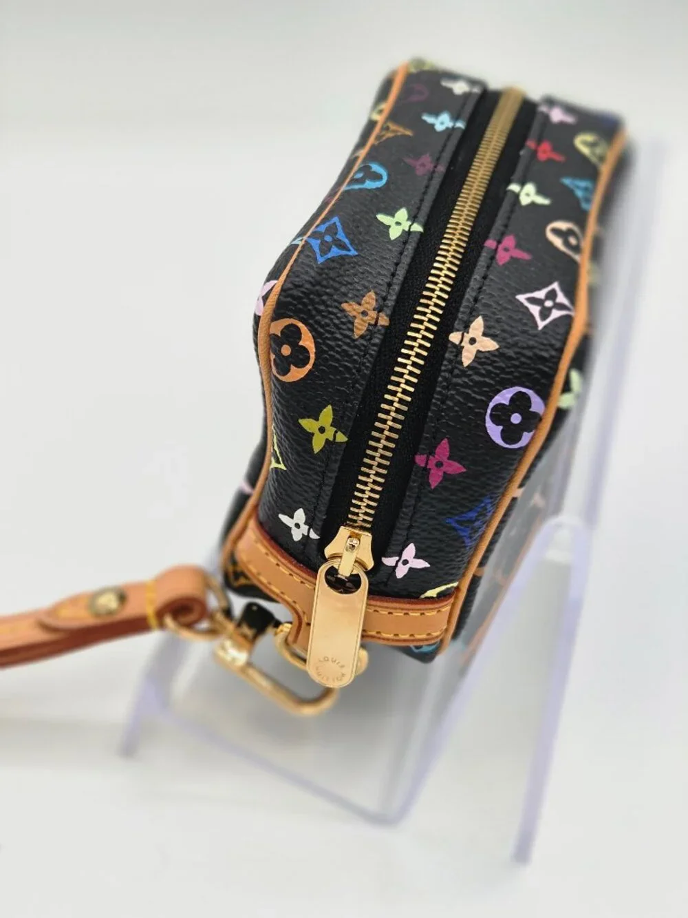 Louis Vuitton Monogram Multicolor Trousse Wapity – Black | Takashi Murakami